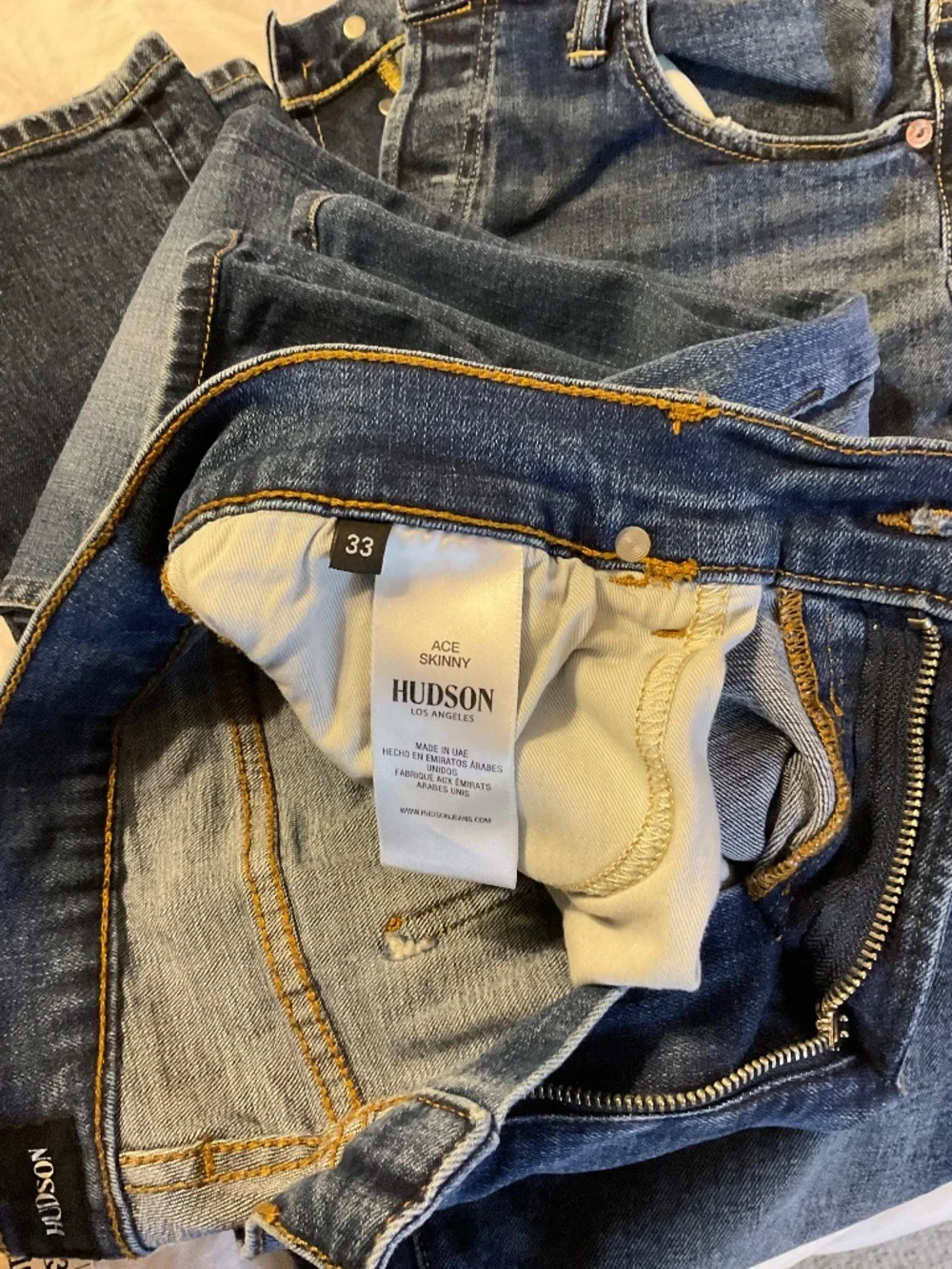 Hudson Ace Skinny Jeans 33x30